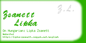 zsanett lipka business card